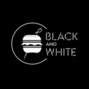 BLACK AND WHITE BURGER logo